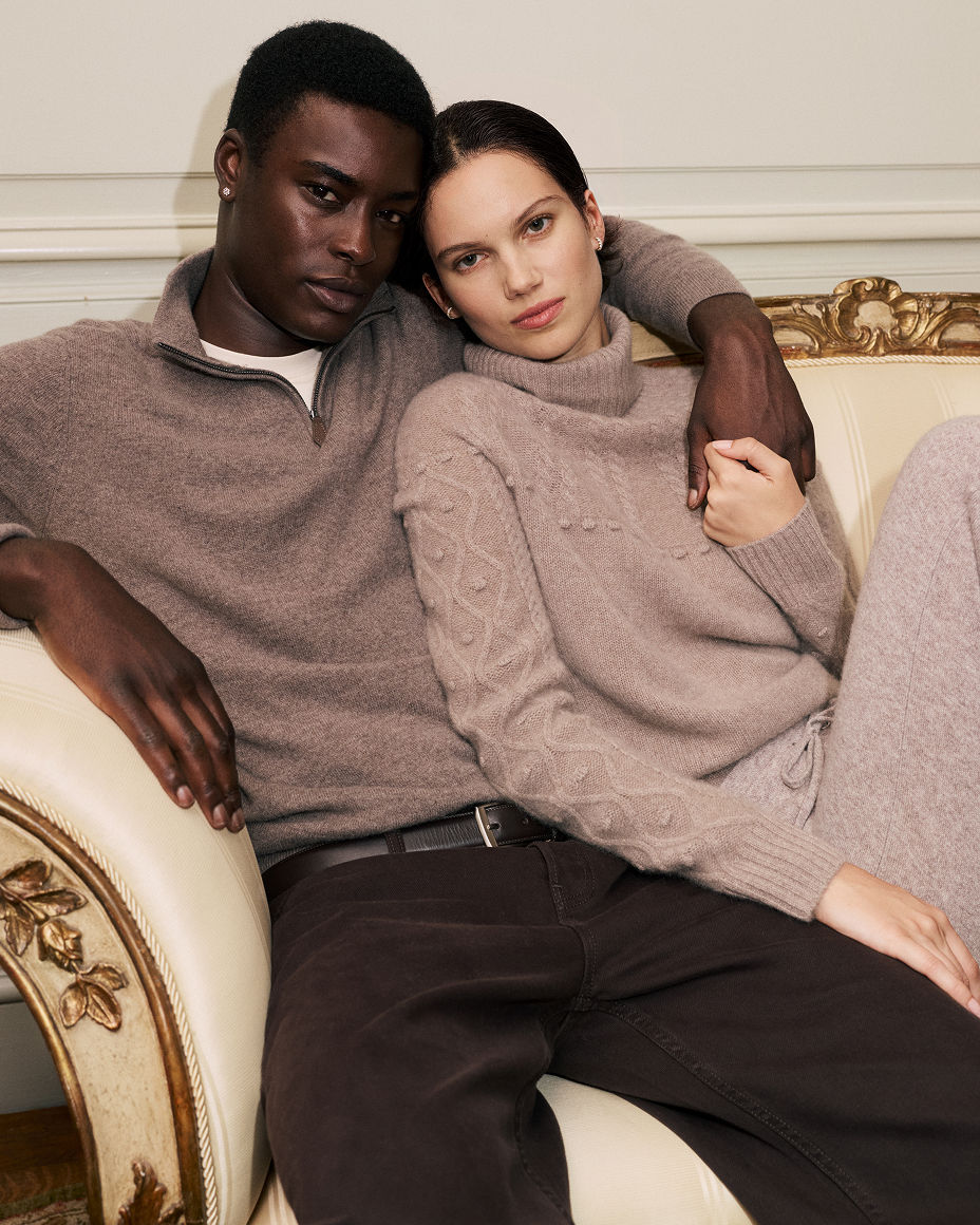 Cold weather essentials. Shop cashmere.