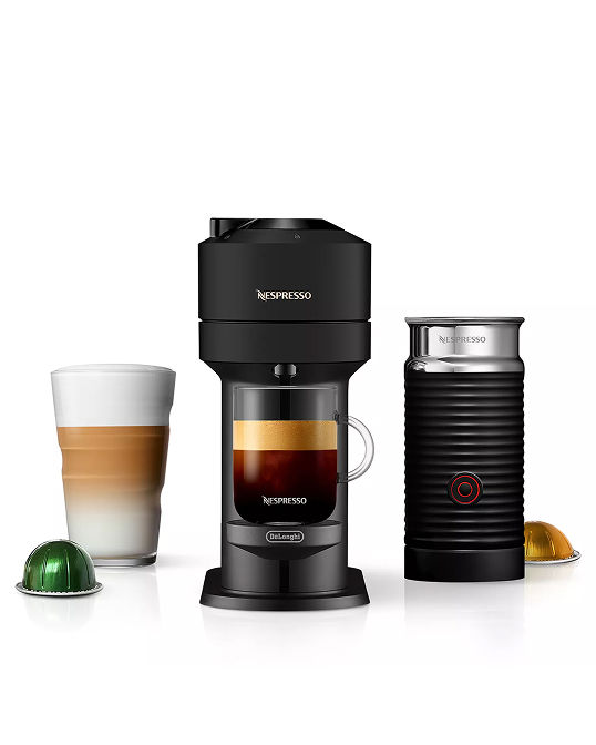Nespresso Vertuo Next Coffee & Espresso Maker by De Longhi, matte black for $129.99, regularly $239.
