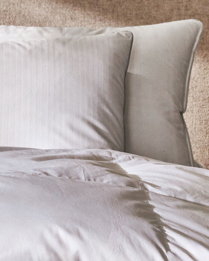 20 to 65% off pillows and comforters.