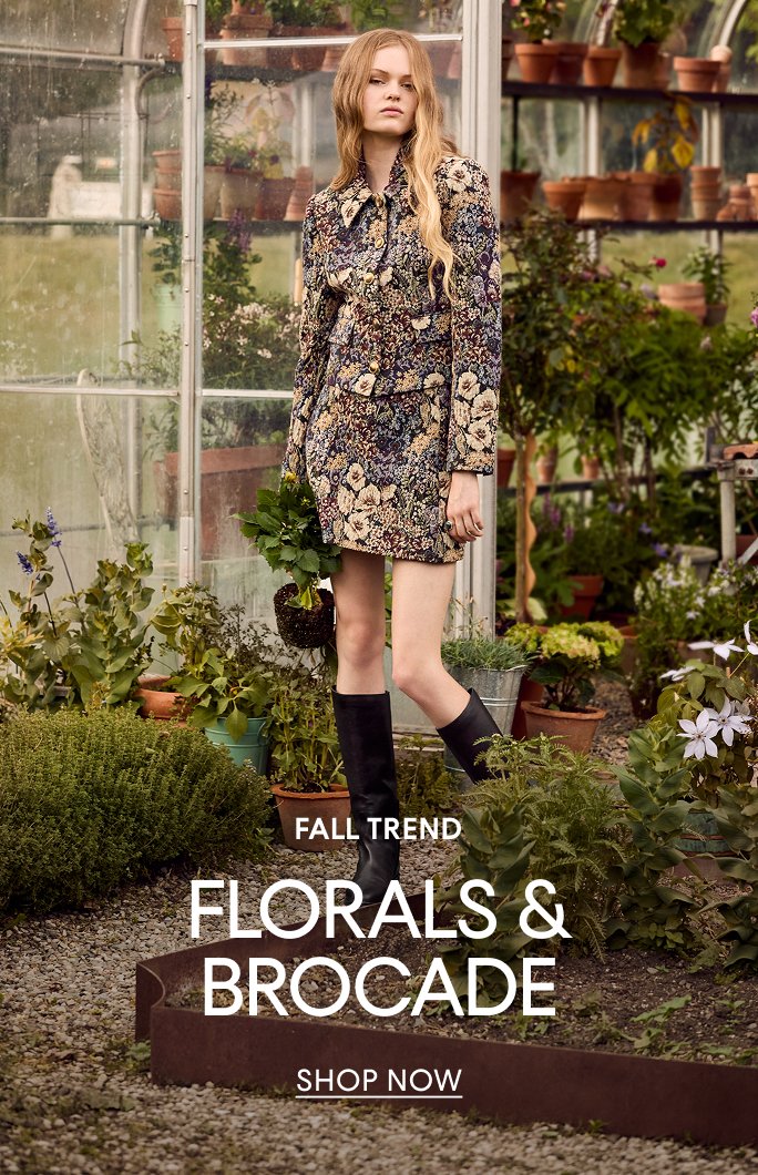Fall trend. Florals & brocade.