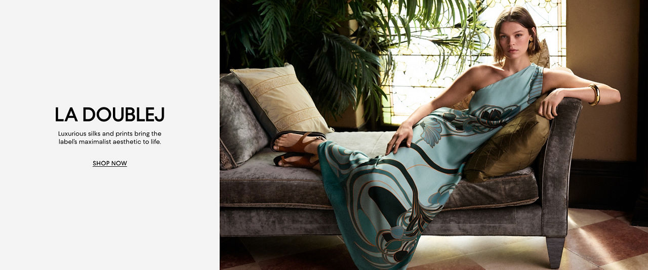 La Double J. Luxurious silks and prints bring the labels maximalist aesthetic to life.