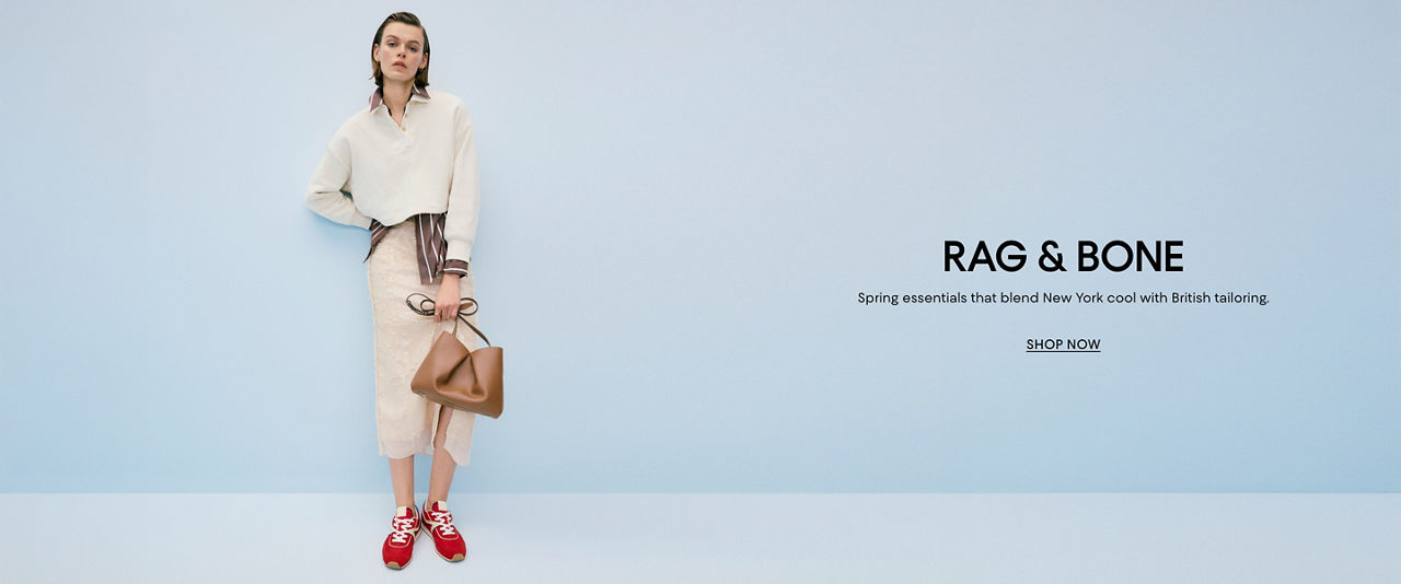 Rag and bone. Spring essentials that blend New York cool with British tailoring.