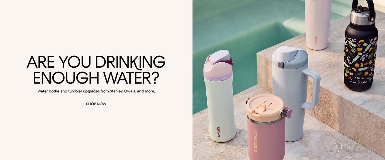 Are you drinking enough water? Water bottles & tumbler upgrades from Stanley, Owala & more.