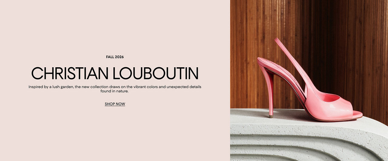 Fall 2026, Christian Louboutin. Inspired by a lush garden, the new collection draws on the vibrant colors and unexpected details found in nature.