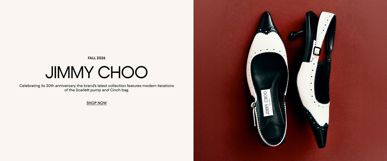 Jimmy Choo. Celebrating its 30th anniversary, the brands latest collection features modern iterations of the Scarlett pump & Cinch bag.