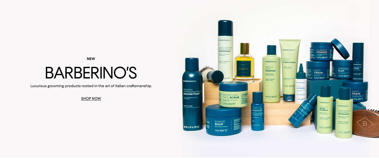 New Barberinos. Luxurious grooming products rooted in the art of Italian craftsmanship.