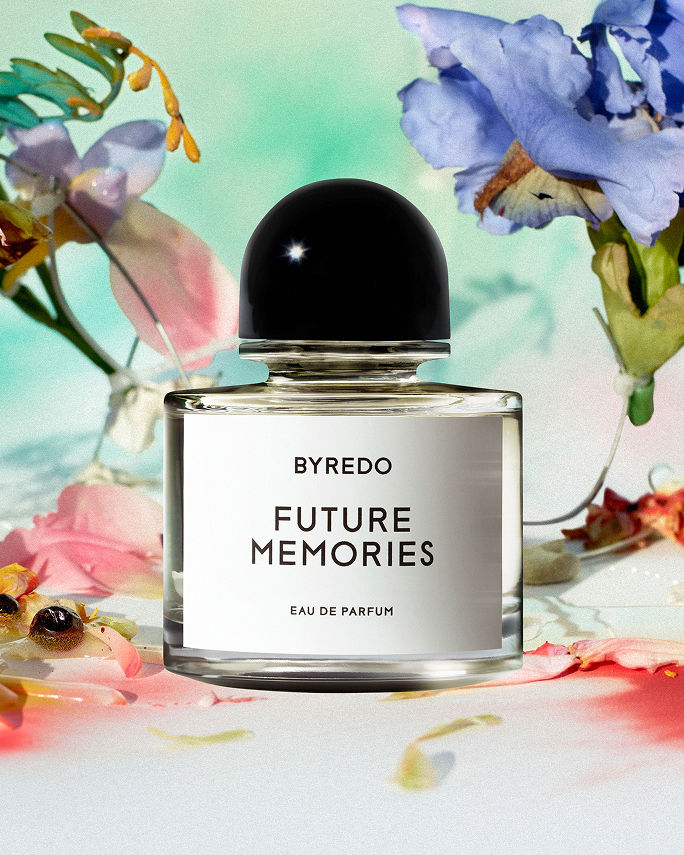 New fragrance. Byredo Future Memories eau de parfum. A warm, ambery take on vanilla, a reminder to make every moment count.