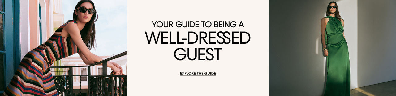 Your guide to being a well dressed guest. Discover dresses & accessories for guests, bridesmaids, the mother of the bride & more.