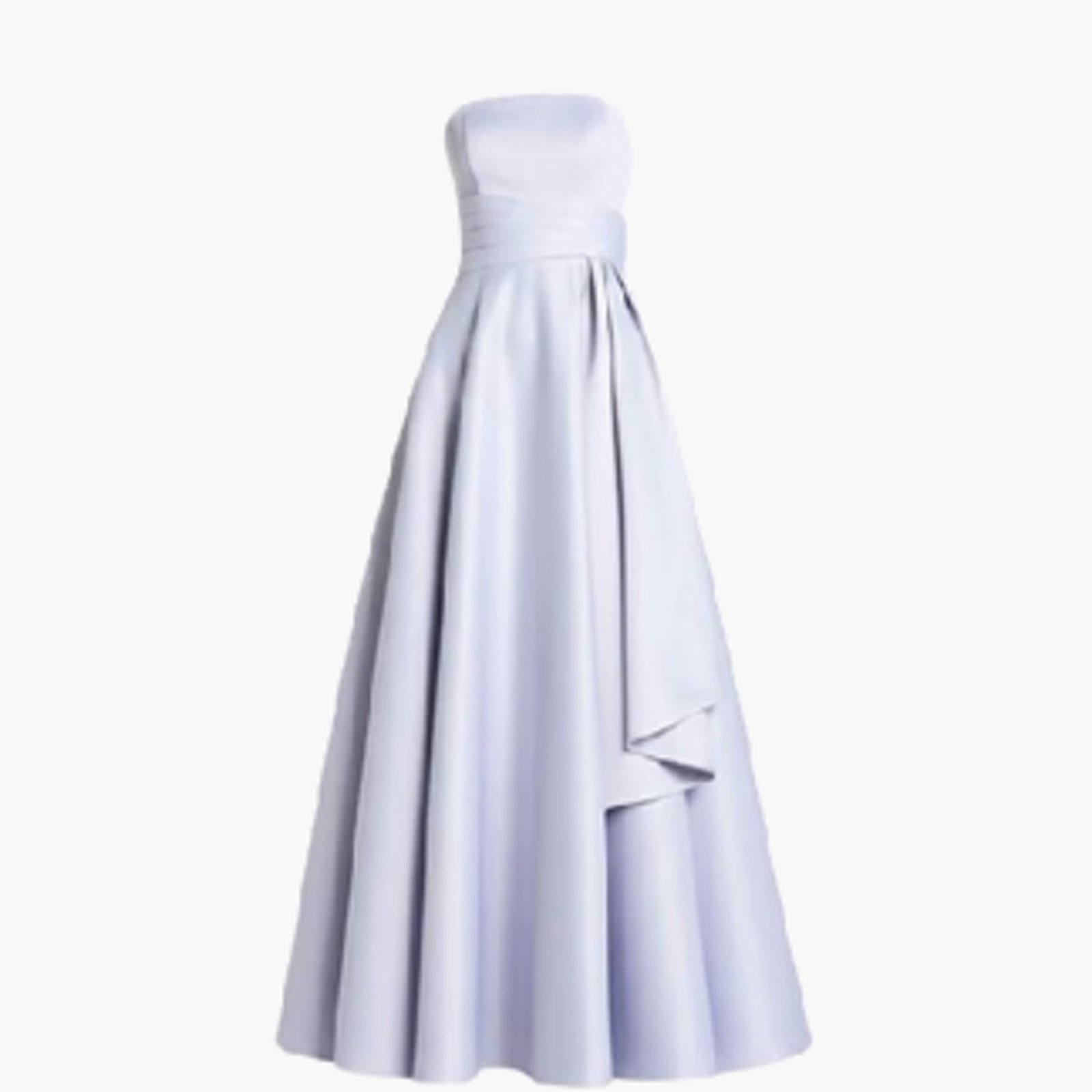 spring formal dresses mini Amoris T709 Elegant Chiffon Mini Dress with Neck Scarf Light Blue / XXS main image 0