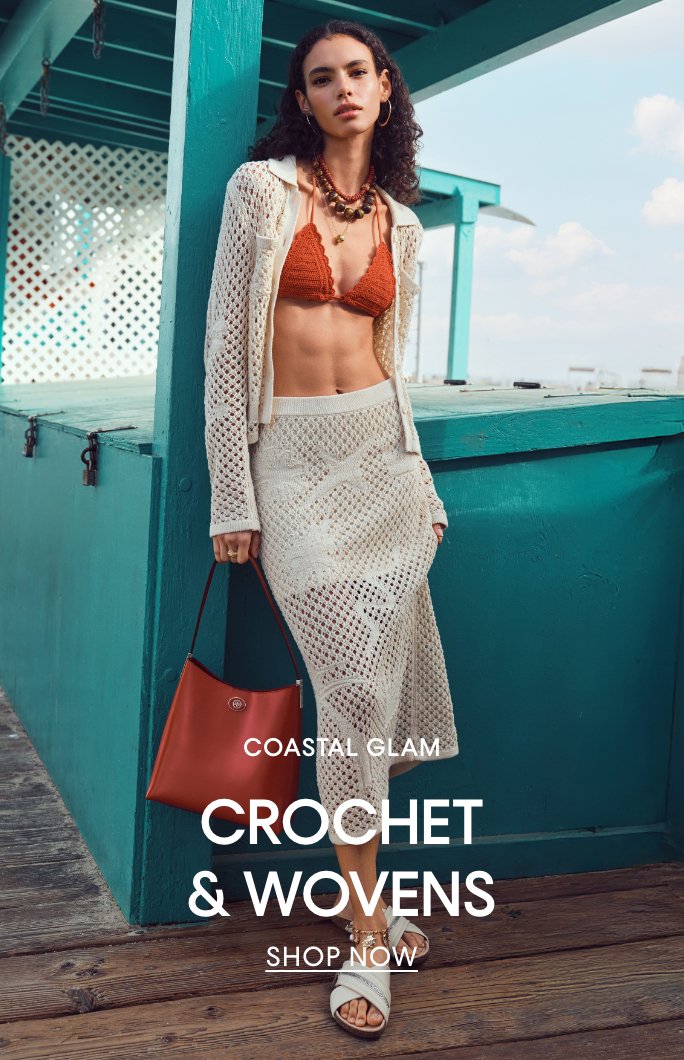 Coastal Glam. Crochet & Wovens.