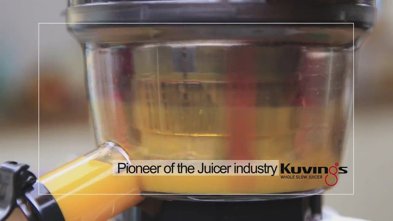 Kuvings Whole Slow Juicer with Smoothie Strainer - Purple Red