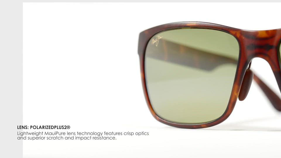 Maui Jim Red Sands Polarized Mirrored Rectangle Sunglasses, 59mm