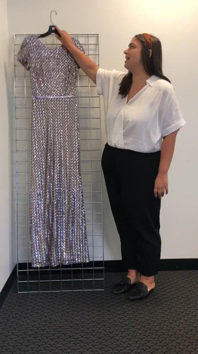 bloomingdales aqua sequin dress AQUA Belted Sequin Gown - Exclusive
