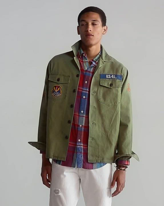 Polo Ralph Lauren Peace Love Polo Cotton Herringbone Twill