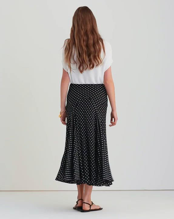 Ralph Lauren Polka Dot A Line Skirt | Bloomingdale's