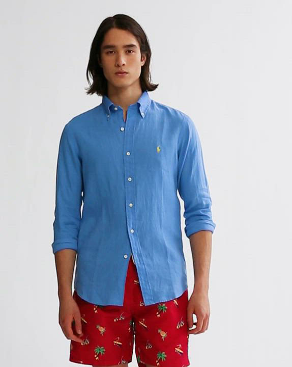 トップス Ralph Lauren linen shirt Classic Fit Linen Shirt