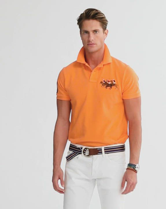 ★★POLO RALPH LAUREN★★ Custom Slim Fit Mesh Polo Shirt Tu Custom Slim Fit Mesh Polo Shirt
