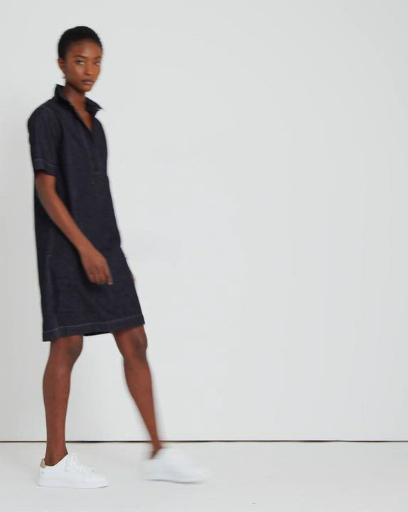 polo ralph lauren indigo denim short sleeve day dress Polo Ralph Lauren - Linen Short Sleeve Day Dress