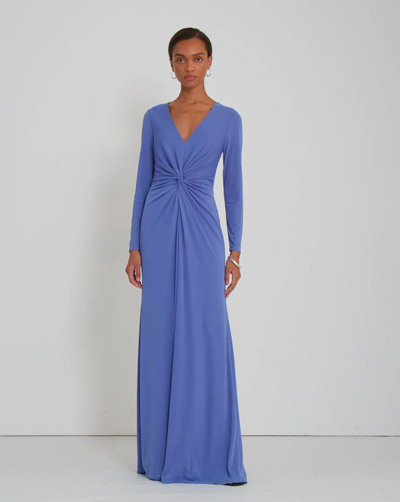 Ralph Lauren Twist Front Gown | Bloomingdale's