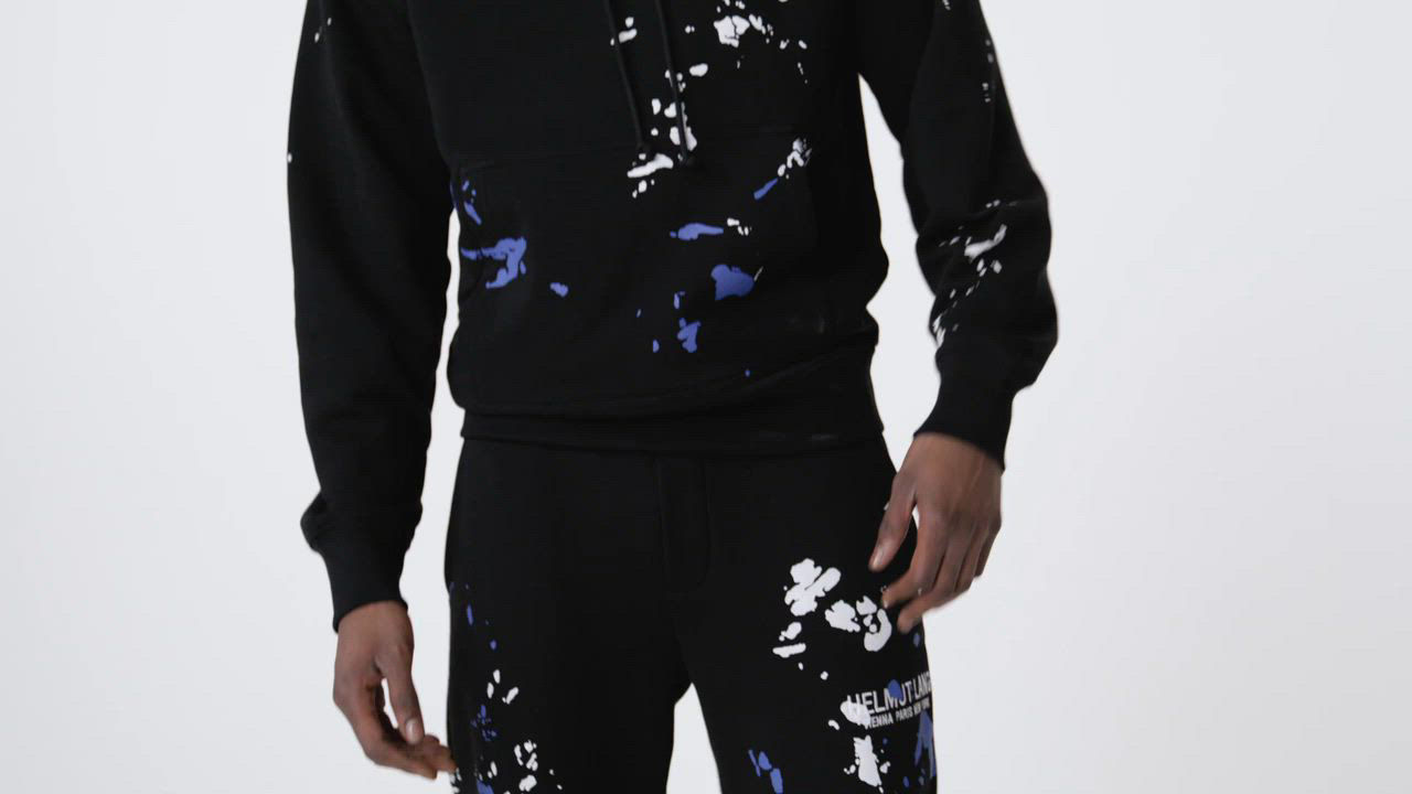 Helmut Lang Paint-Splatter Pullover Hoodie - 150th Anniversary