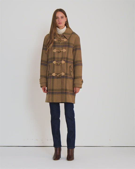 Ralph Lauren Plaid Hooded Toggle Coat | Bloomingdale's