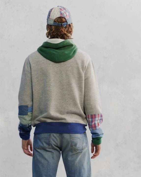 【POLO RALPH LAUREN】PATCHWORK FLEECE GRAPHICスウェット Polo Ralph Lauren Patchwork Fleece Graphic Hoodie $298 - M