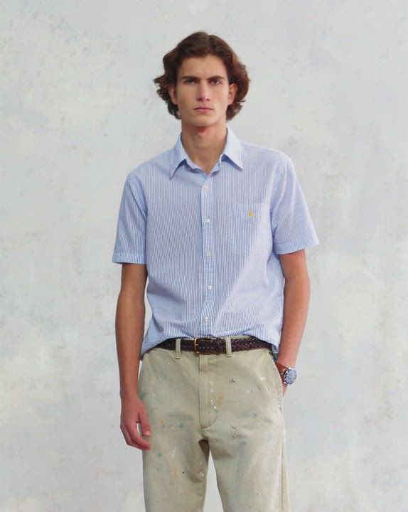 Polo Ralph Lauren Classic Fit Prepster Seersucker Short Sleeve
