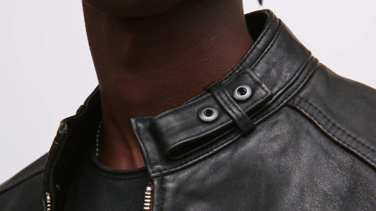 オールセインツ ALL SAINTS　羊革　ブラック　CORA JACKET. ALLSAINTS Cora Leather Jacket Size XL RETAIL $649 BLACK #208