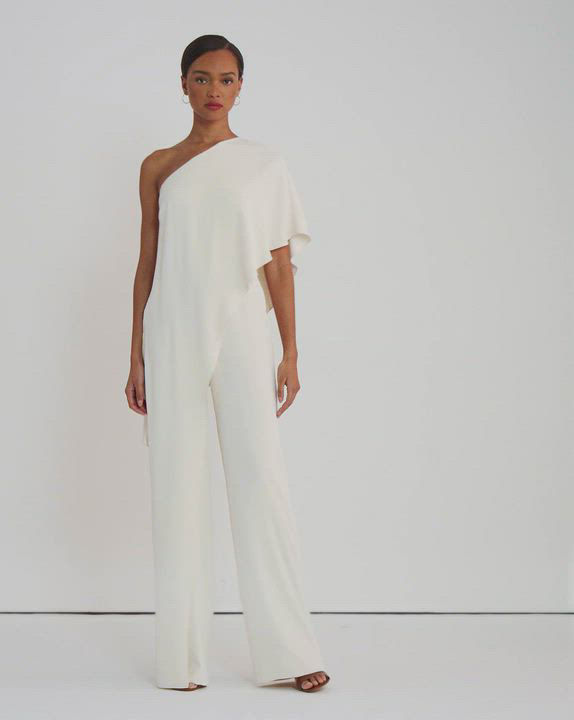 Ralph Lauren One Shoulder Jumpsuit | Bloomingdale's