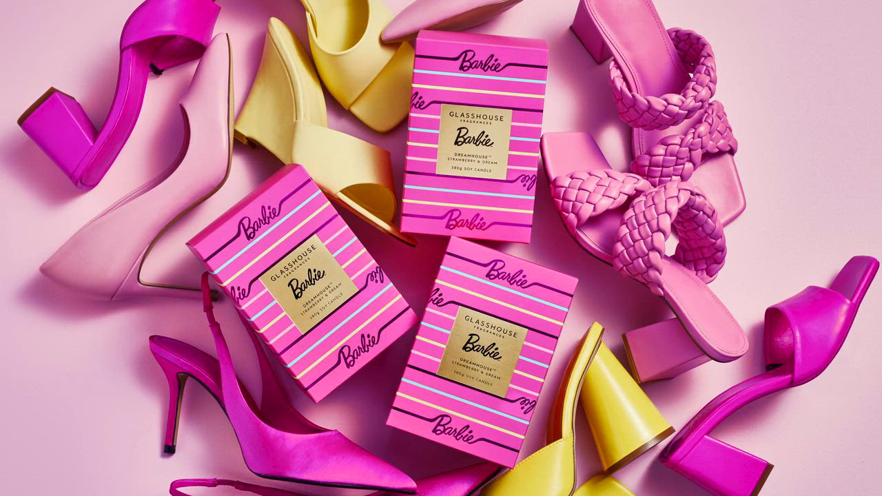 グラスハウス バービー キャンドル Barbie Glasshouse Fragrances Barbie Dreamhouse Strawberry & Dream