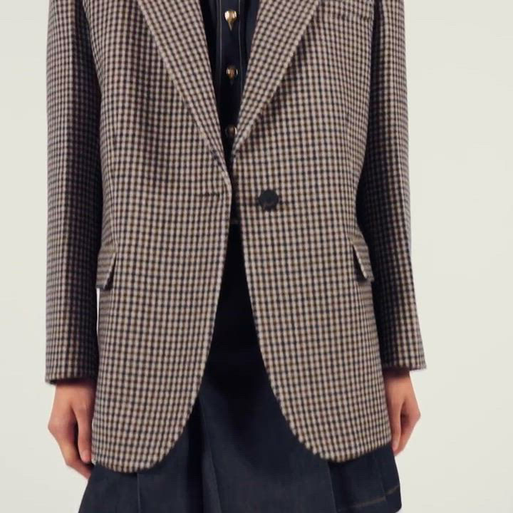Sandro Tracy Check Blazer | Bloomingdale's Women