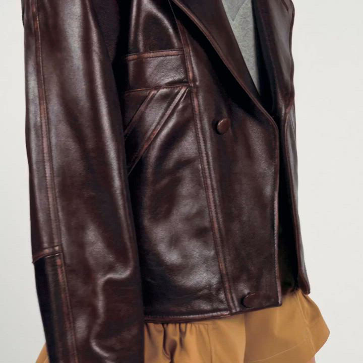 Sandro Clem Leather Jacket | Bloomingdale's Women