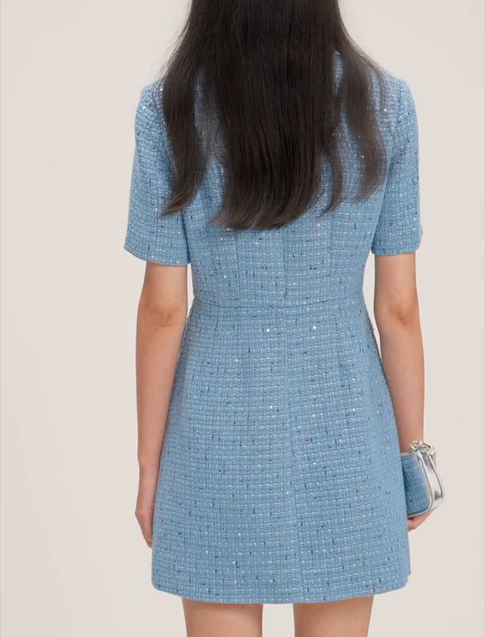 Maje Sequin Embellished Tweed Short Dress | Bloomingdale's Women