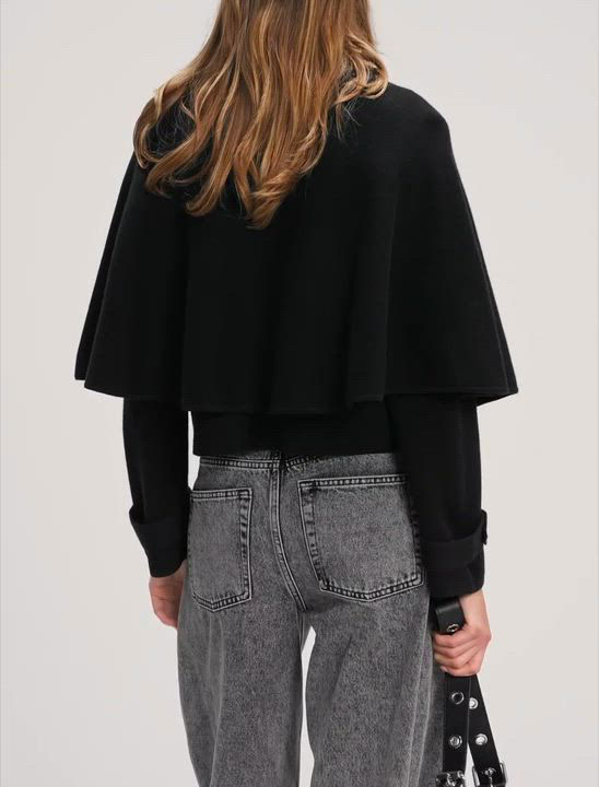 フレアケープハイゲージニット  Flair Cape High Gaug RICH FLEX LONG CARDIGAN – AKIRA