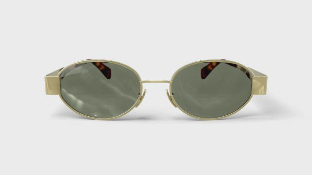 CELINE トリオンフ メタル サングラス ラウンド CELINE Triomphe Metal Round Sunglasses, 54mm | Bloomingdale's