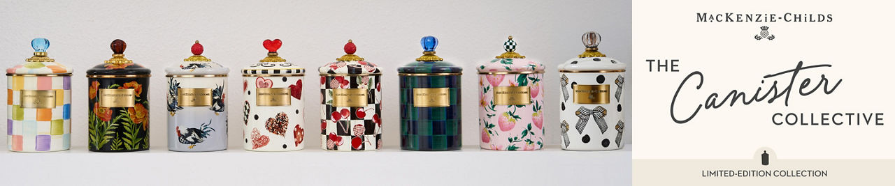 Mackenzie Childs. The Canister Collective. Limited edition collection.