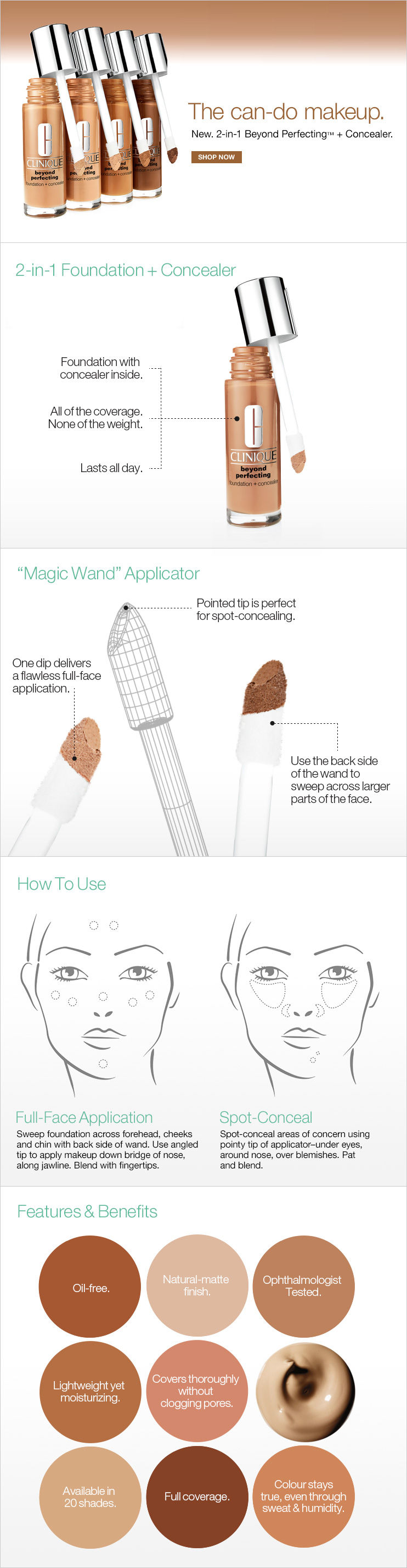 Face Primers Clinique Beyond Perfecting Foundation + Concealer