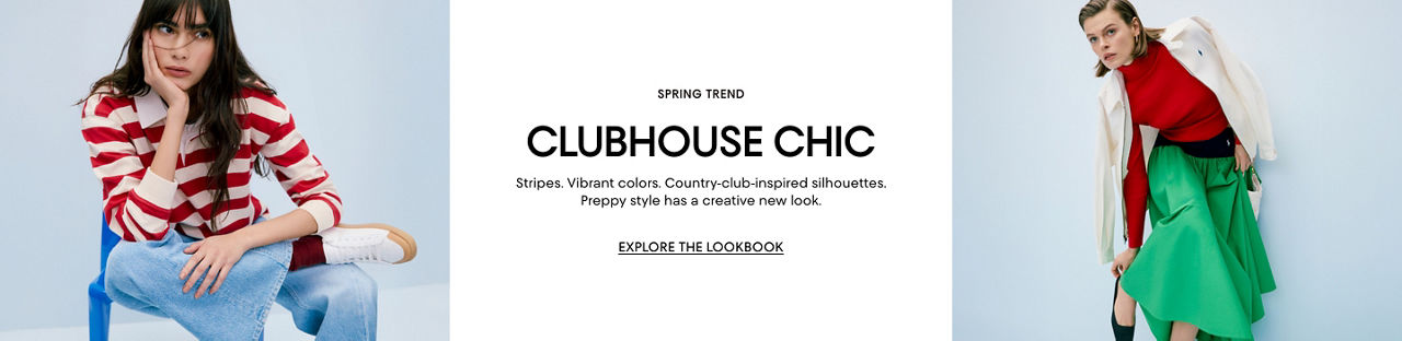 Clubhouse chic. County-slub inspired silhouetts. Preppy style has a new look.